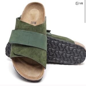 Birkenstock Kyoto Suede Sandal NWT green
